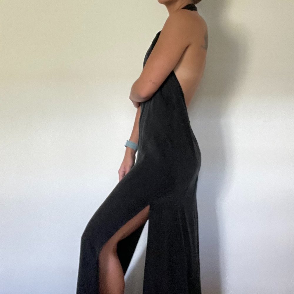 Flynn Skye Maxi Dress in Deep Charcoal